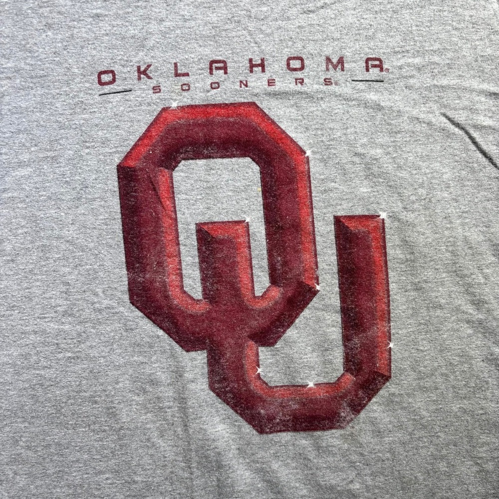 NCAA Oklahoma Sooners KA Inc Shirt Men's XL Gray Football Team Graphic Cotton - Picture 2 of 12